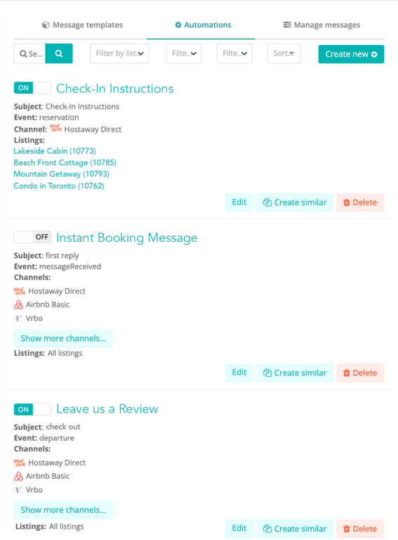 Hostaway Screenshot